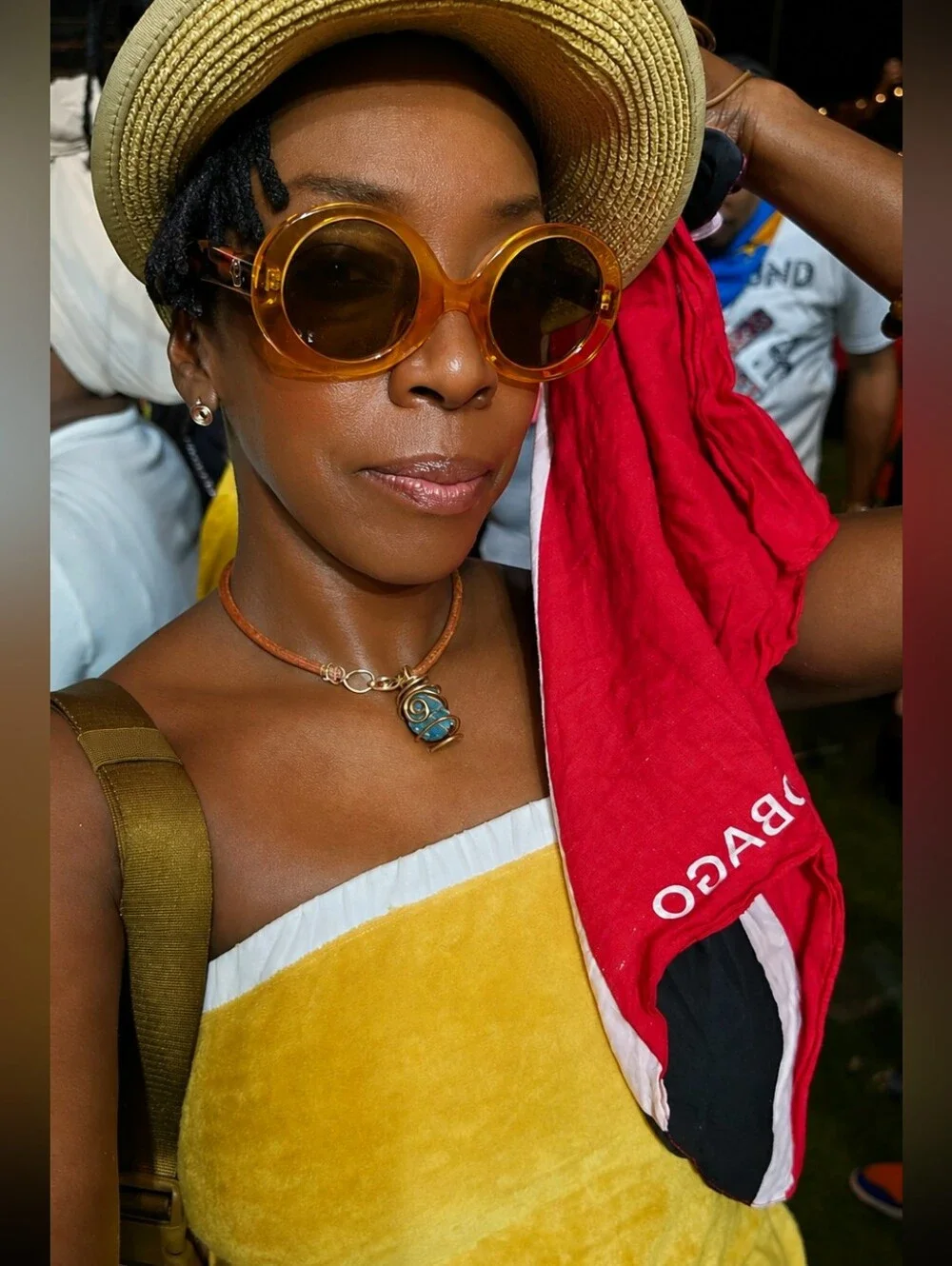 S.E.T. Squad x EENY Orange J'Sol Round Sunglasses